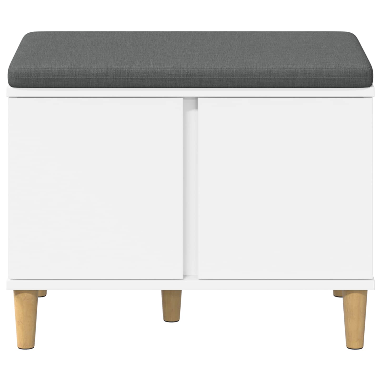 Haldna klop z blazino s shranjevanjem Bela 60 x 38 x 46 cm - slika 6