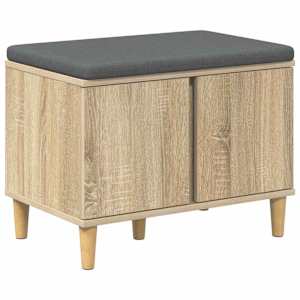 vidaXL Hallipink padjaga ladustamisega Sonoma tamm 60 x 38 x 46 cm