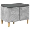 vidaXL Hallipink padjaga ladustamisega BetoonHall 60 x 38 x 46 cm