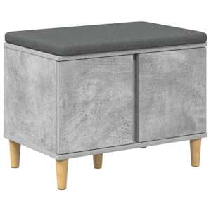 vidaXL Hallipink padjaga ladustamisega BetoonHall 60 x 38 x 46 cm