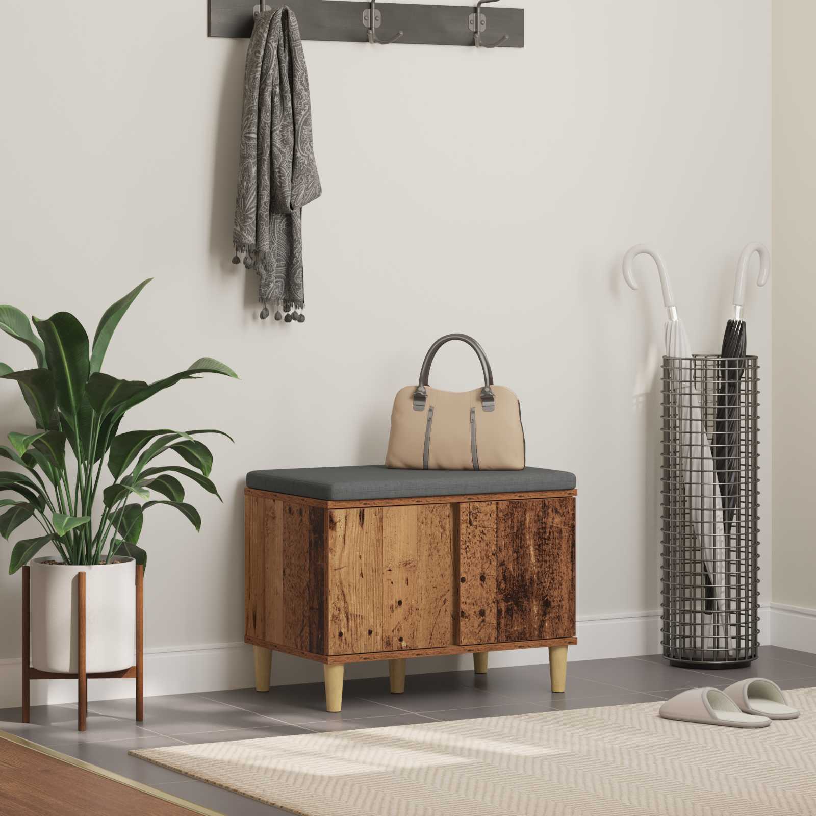 Haldna klop z blazino s shranjevanjem Star les 60 x 38 x 46 cm