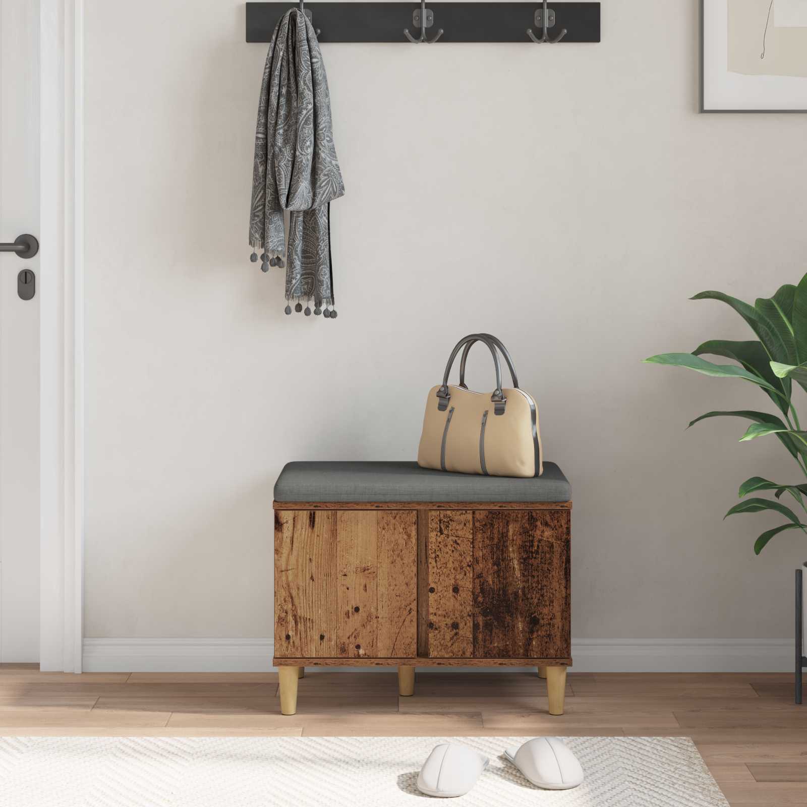 Haldna klop z blazino s shranjevanjem Star les 60 x 38 x 46 cm - slika 4