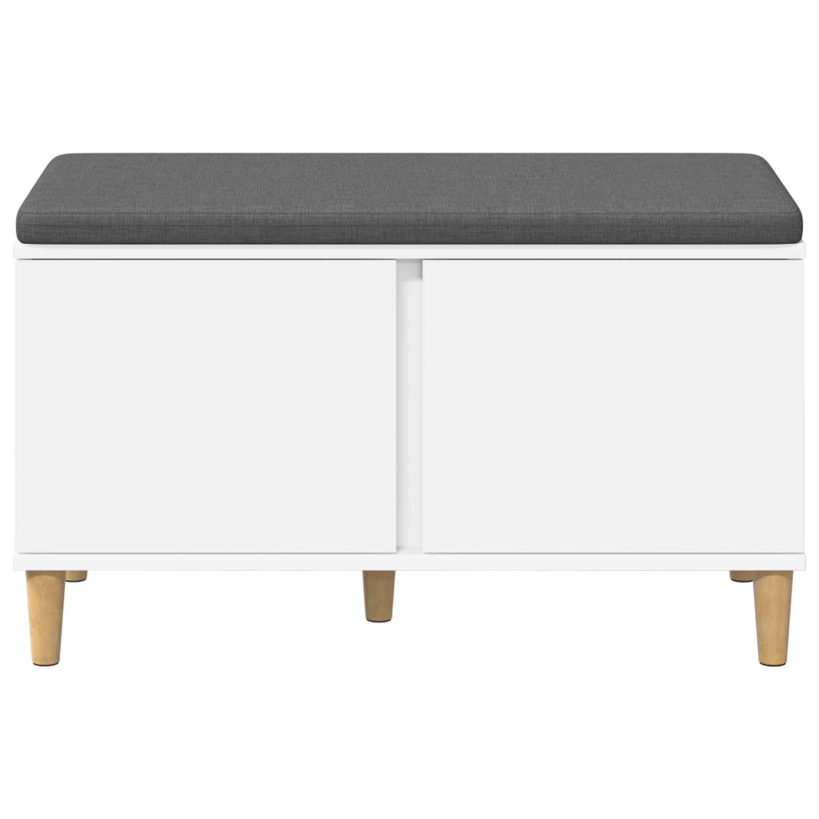 Haldna klop z blazino s shranjevanjem Bela 60 x 38 x 46 cm - slika 6