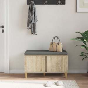 Chodbičková lavice s polštářem Sonoma dub 80 x 38 x 46 cm - obrázek 4