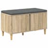 vidaXL Hallipink padjaga ladustamisega Sonoma tamm 80 x 38 x 46 cm