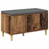 vidaXL Hallipink padjaga ladustamisega Vana puit 80 x 38 x 46 cm