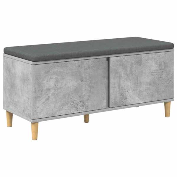 vidaXL Hallipink padjaga ladustamisega BetoonHall 100 x 38 x 46 cm