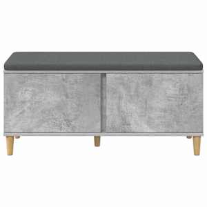 Chodbičková lavice s polštářem Betonově Šedá 100 x 38 x 46 cm - obrázek 6