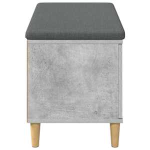 Chodbičková lavice s polštářem Betonově Šedá 100 x 38 x 46 cm - obrázek 7
