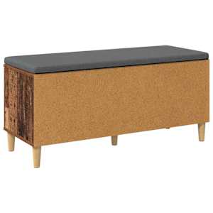 Chodbičková lavice s polštářem Staré dřevo 100 x 38 x 46 cm - obrázek 8