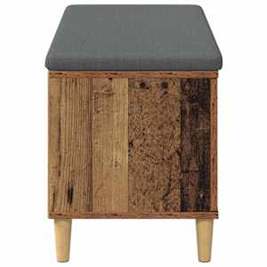 Chodbičková lavice s polštářem Staré dřevo 100 x 38 x 46 cm - obrázek 7