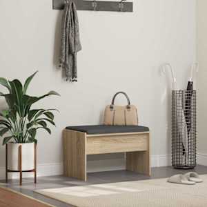 Haldna klop z blazino Sonoma hrast 63 x 38 x 40 cm