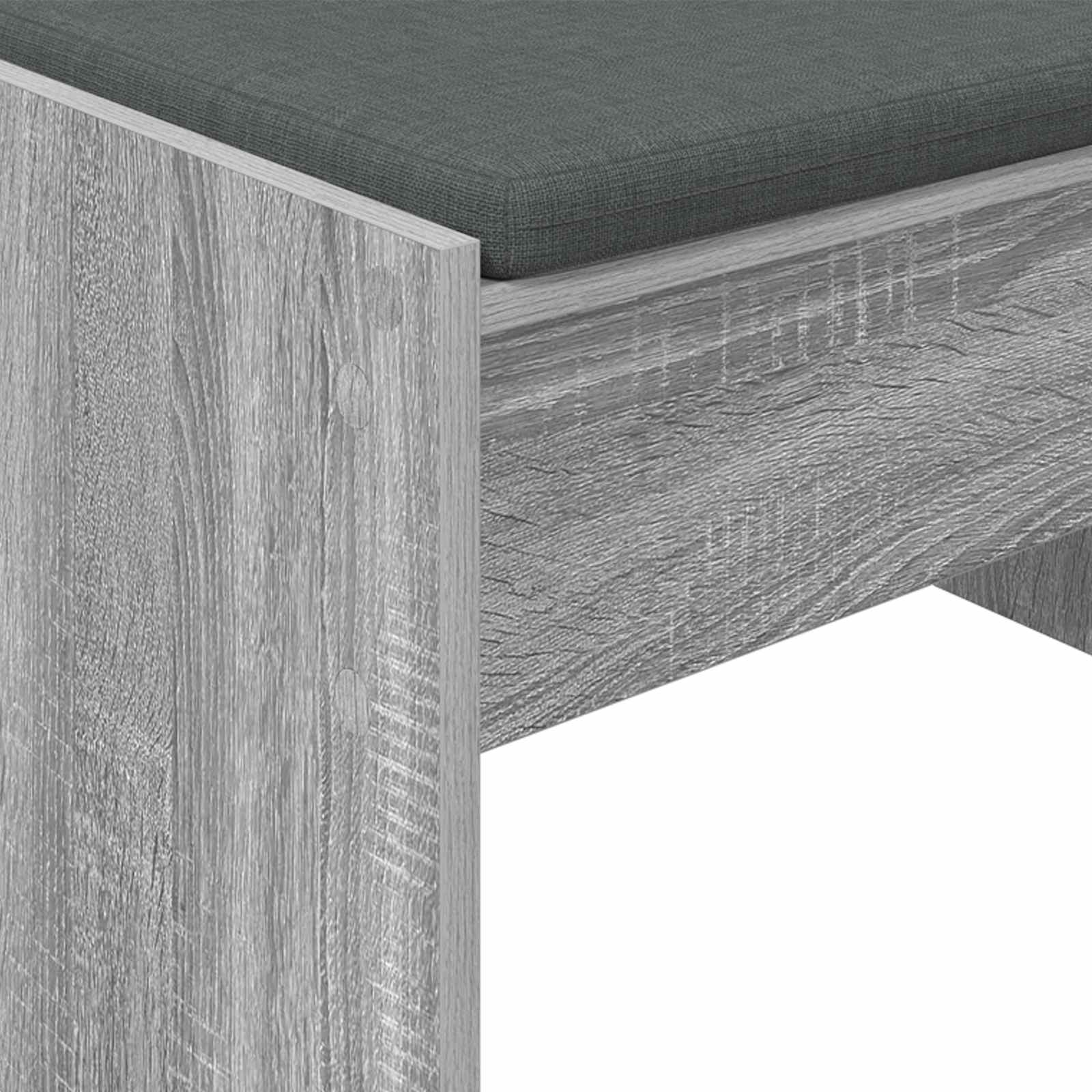 Haldna klop z blazino Siva Sonoma 63 x 38 x 40 cm - slika 8