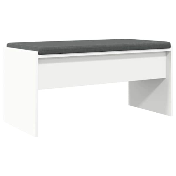 vidaXL Hallipink padjaga Valge 80 x 38 x 46 cm