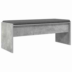Chodbičková lavice s polštářem Betonově šedá 103 x 38 x 40 cm - obrázek 7