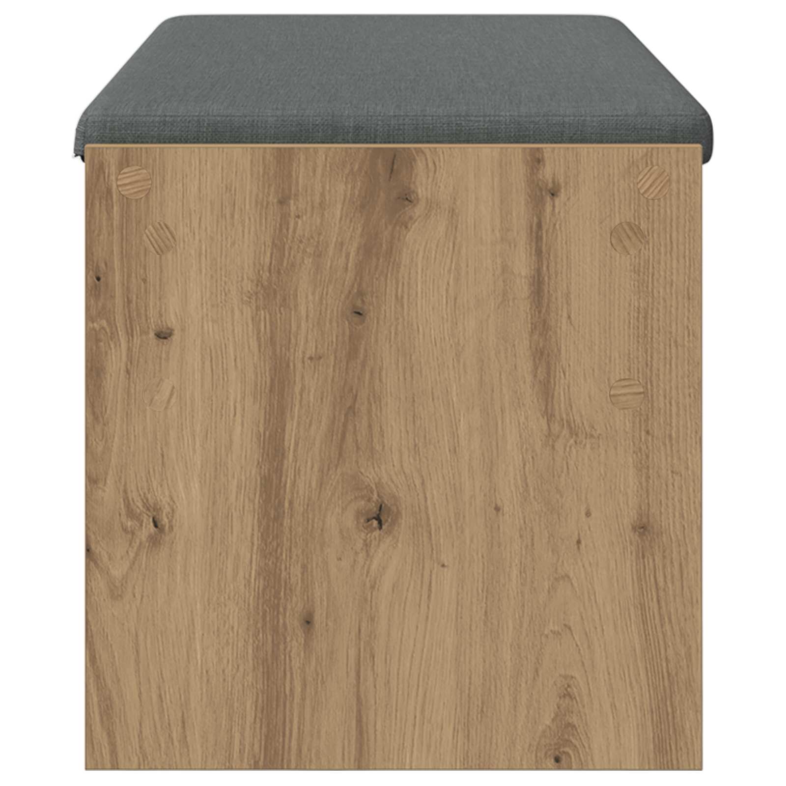 Haldna klop z blazino Umetni hrast 103 x 38 x 40 cm - slika 6