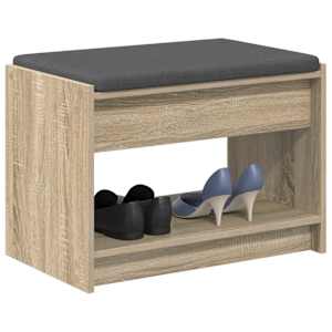 Chodbičková lavice s polštářem Sonoma dub 63 x 38 x 45 cm - obrázek 3
