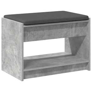 Chodbičková lavice s polštářem Betonově Šedá 63 x 38 x 45 cm - obrázek 7