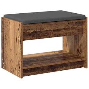 Chodbičková lavice s polštářem Staré dřevo 63 x 38 x 45 cm - obrázek 7