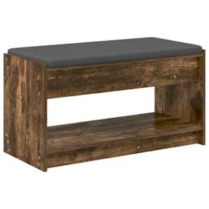 Chodbičková lavice s polštářem Uzený Dub 83 x 38 x 45 cm - obrázek 2