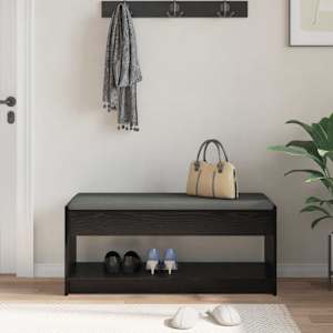 Chodbičková lavice s polštářem Černý Dub 103 x 38 x 45 cm - obrázek 4