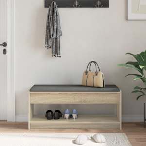 Chodbičková lavice s polštářem Sonoma dub 103 x 38 x 45 cm - obrázek 4