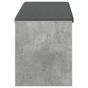 Chodbičková lavice s polštářem Betonově Šedá 103 x 38 x 45 cm - obrázek 6