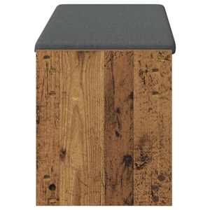 Chodbičková lavice s polštářem Staré dřevo 103 x 38 x 45 cm - obrázek 6