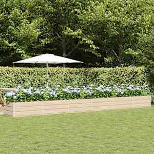 Cvetlično korito Slonokoščena 600 x 80 x 45 cm Jeklo