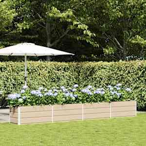 Cvetlično korito Slonokoščena 480 x 50 x 45 cm Cinkana jeklena