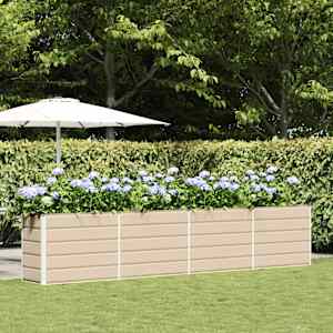 Cvetlično korito Slonokoščena 480 x 50 x 45 cm Cinkana jeklena