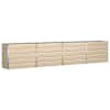 vidaXL Taimekast Ebarealne 385 x 50 x 75 cm Tsinkteras