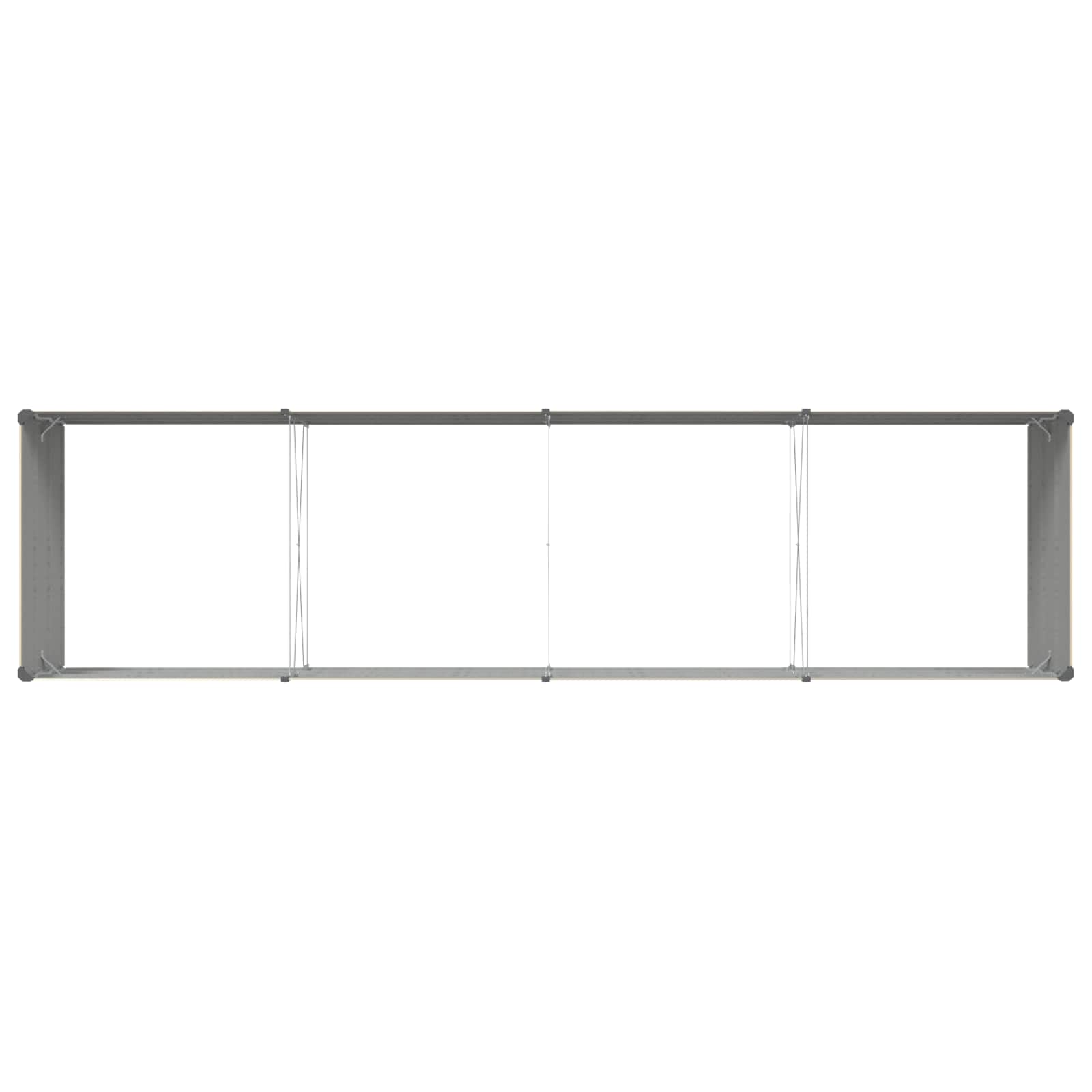 Cvetlično korito Slonokoščena 195 x 100 x 45 cm Cinkana jeklena - slika 7