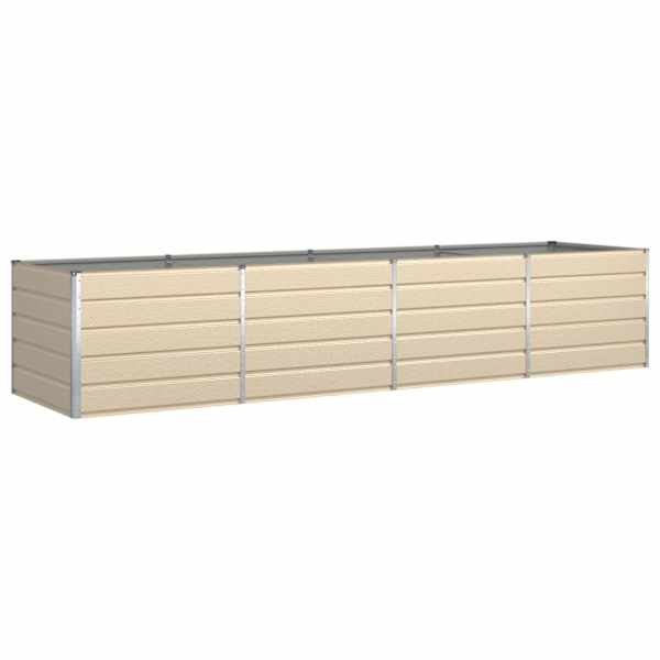 vidaXL Taimekast Ebarealne 385 x 100 x 75 cm Tsingitud teras
