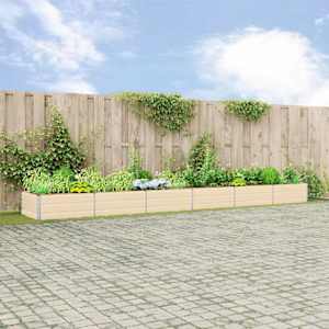 Cvetlično korito Slonokoščena 580 x 100 x 45 cm Cinkana jeklena