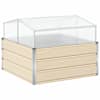 vidaXL Taimekast Ebarealne 100 x 100 x 77 cm Tsingitud teras