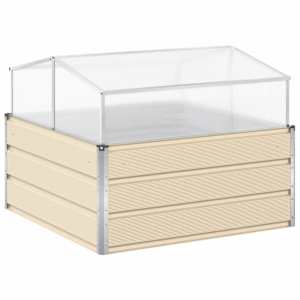 vidaXL Taimekast Ebarealne 100 x 100 x 77 cm Tsingitud teras