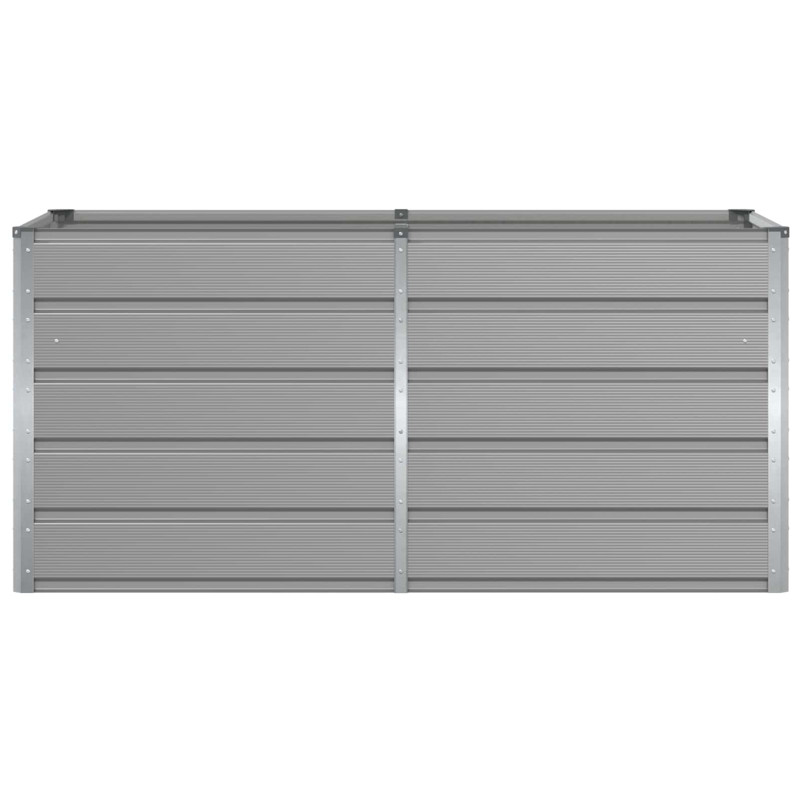 Plantenbak Lichtgrijs 160 x 80 x 75 cm Staal image 4