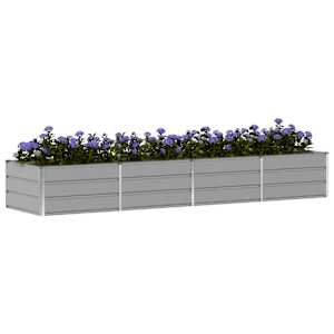 Truhlík Světle šedá 320 x 80 x 45 cm Ocel - obrázek 3