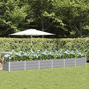 Cvetlično korito Svetlo siva 480 x 80 x 45 cm Jeklo