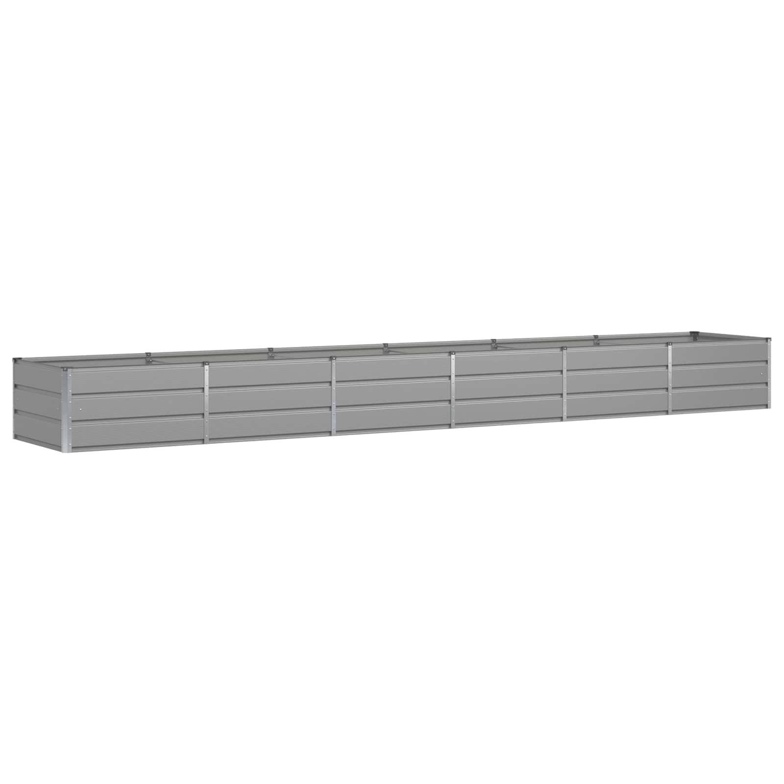 Thumbnail - vidaXL Pflanzkübel Hellgrau 480 x 80 x 45 cm Stahl