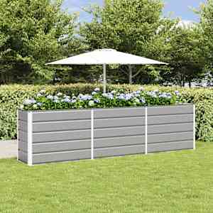 Cvetlično korito Svetlo siva 480 x 50 x 45 cm Cinkana jeklena