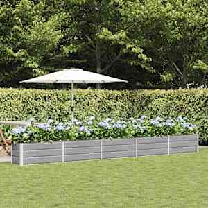 Cvetlično korito Svetlo siva 480 x 50 x 45 cm Cinkana jeklena