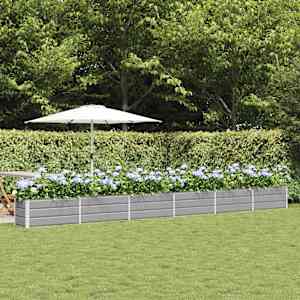 Cvetlično korito Svetlo siva 580 x 50 x 45 cm Cinkana jeklena