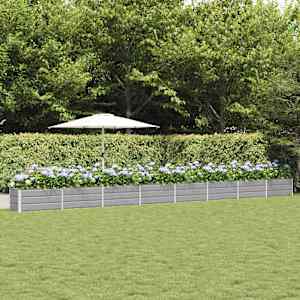 Cvetlično korito Svetlo siva 480 x 50 x 45 cm Cinkana jeklena