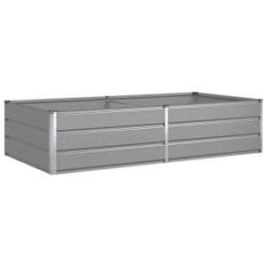 vidaXL Taimekast Helehall 195 x 100 x 45 cm Tsingitud teras