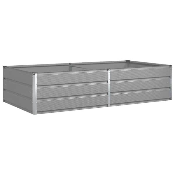 vidaXL Taimekast Helehall 195 x 100 x 45 cm Tsingitud teras