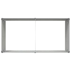Truhlík Světle šedá 195 x 100 x 45 cm Pozinkovaná ocel - obrázek 7