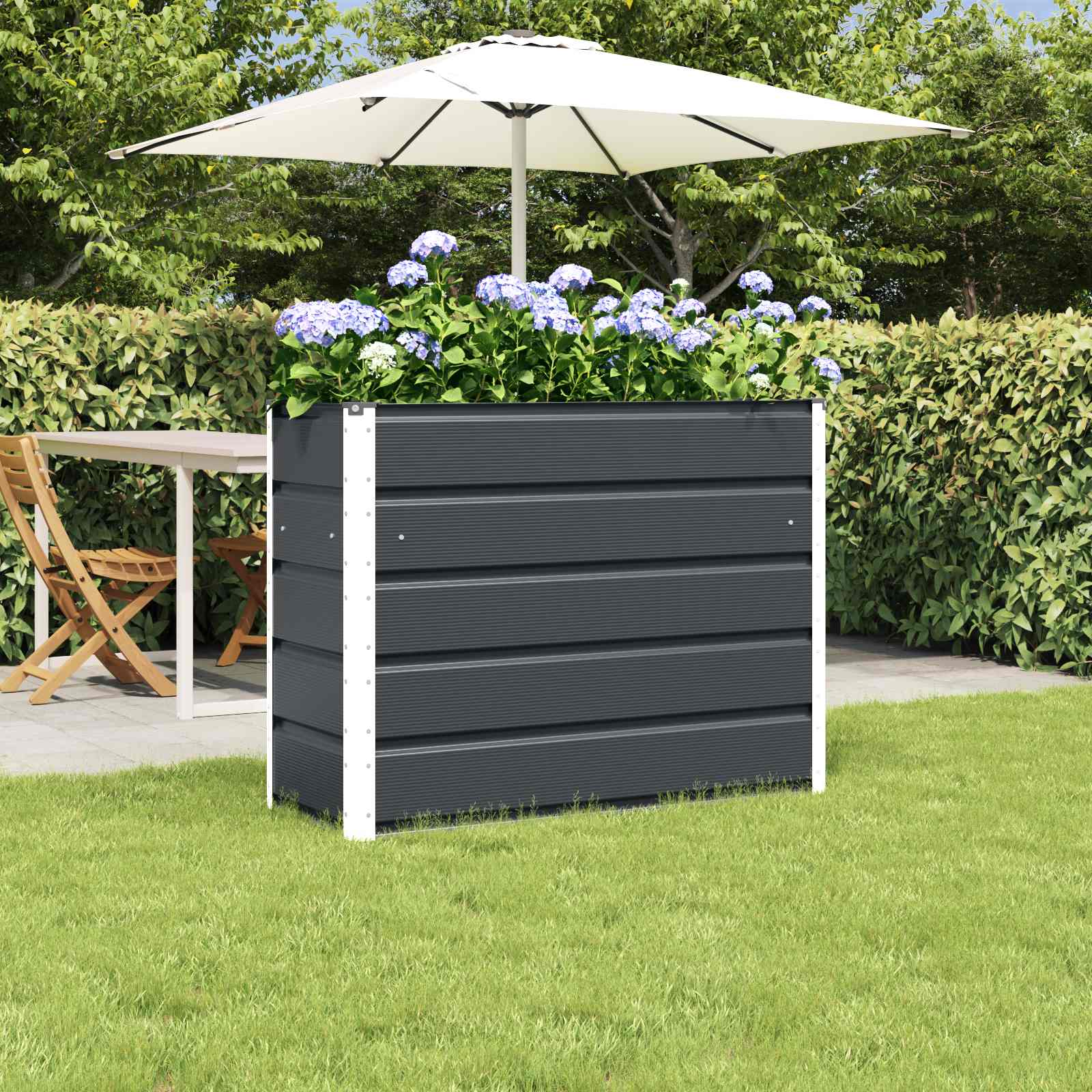 vidaXL Jardinieră Antracit 100 x 40 x 75 cm Oțel