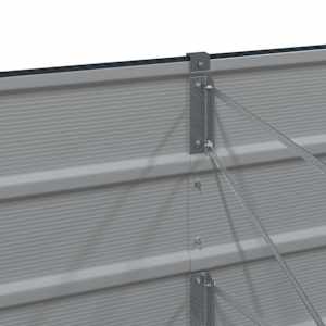 Truhlík Antracit 240 x 80 x 45 cm Ocel - obrázek 5